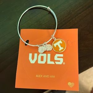 Never worn! Univ of Tennessee Alex & Ani sterling silver bracelet. Go VOLS!